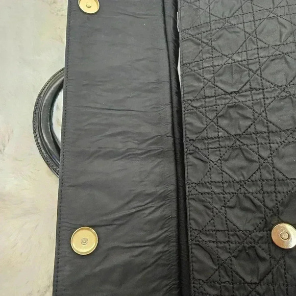 Dior Black Cannage Nylon Large 2-Way Satchel - Picture 10 of 16